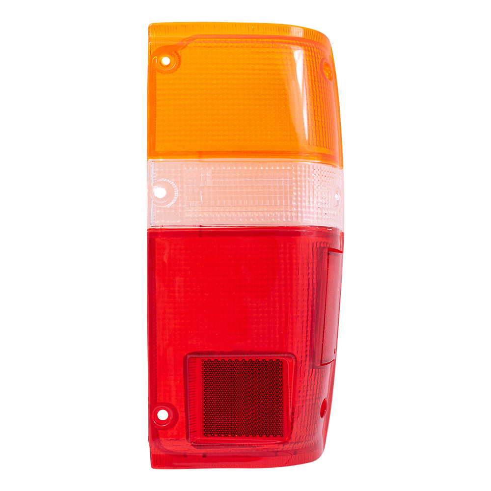 Brock Replacement Passengers Taillight Tail Lamp Lens Compatible with 84-89 Pickup Truck SUV 8155189133