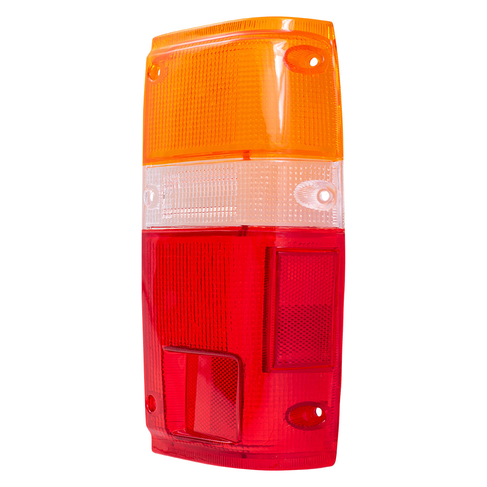 Brock Replacement Passengers Taillight Tail Lamp Lens Compatible with 84-89 Pickup Truck SUV 8155189133