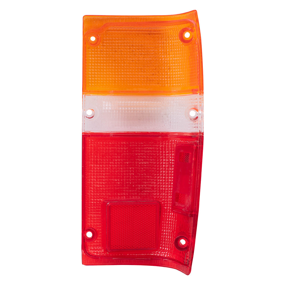 Brock Replacement Passengers Taillight Tail Lamp Lens Compatible with 84-89 Pickup Truck SUV 8155189133