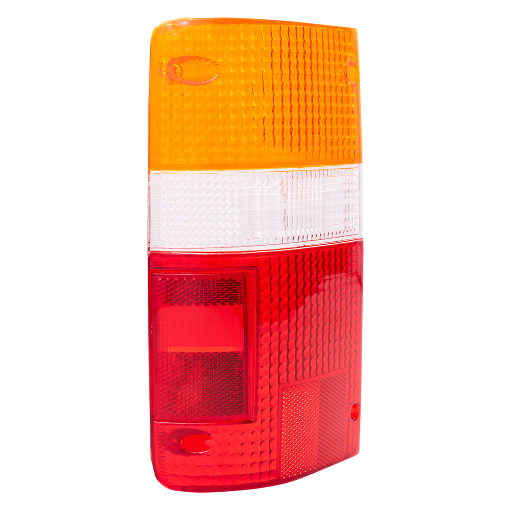 Brock Replacement Drivers Taillight Tail Lamp Lens Compatible with 89-95 Pickup Truck 8155189166