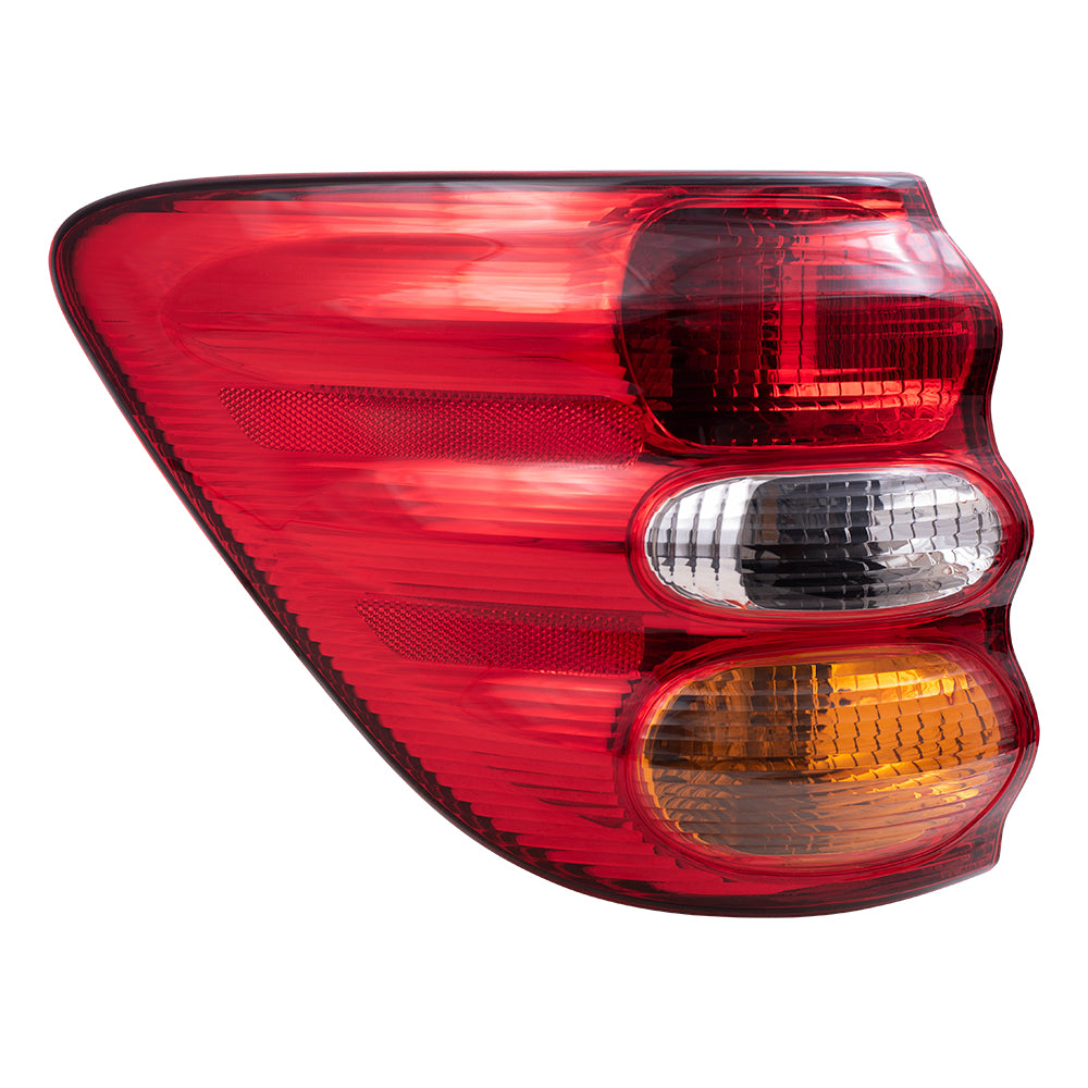 Brock Replacement Passenger Side Quarter Mounted Tail Light Assembly Compatible with 01-04 Sequoia