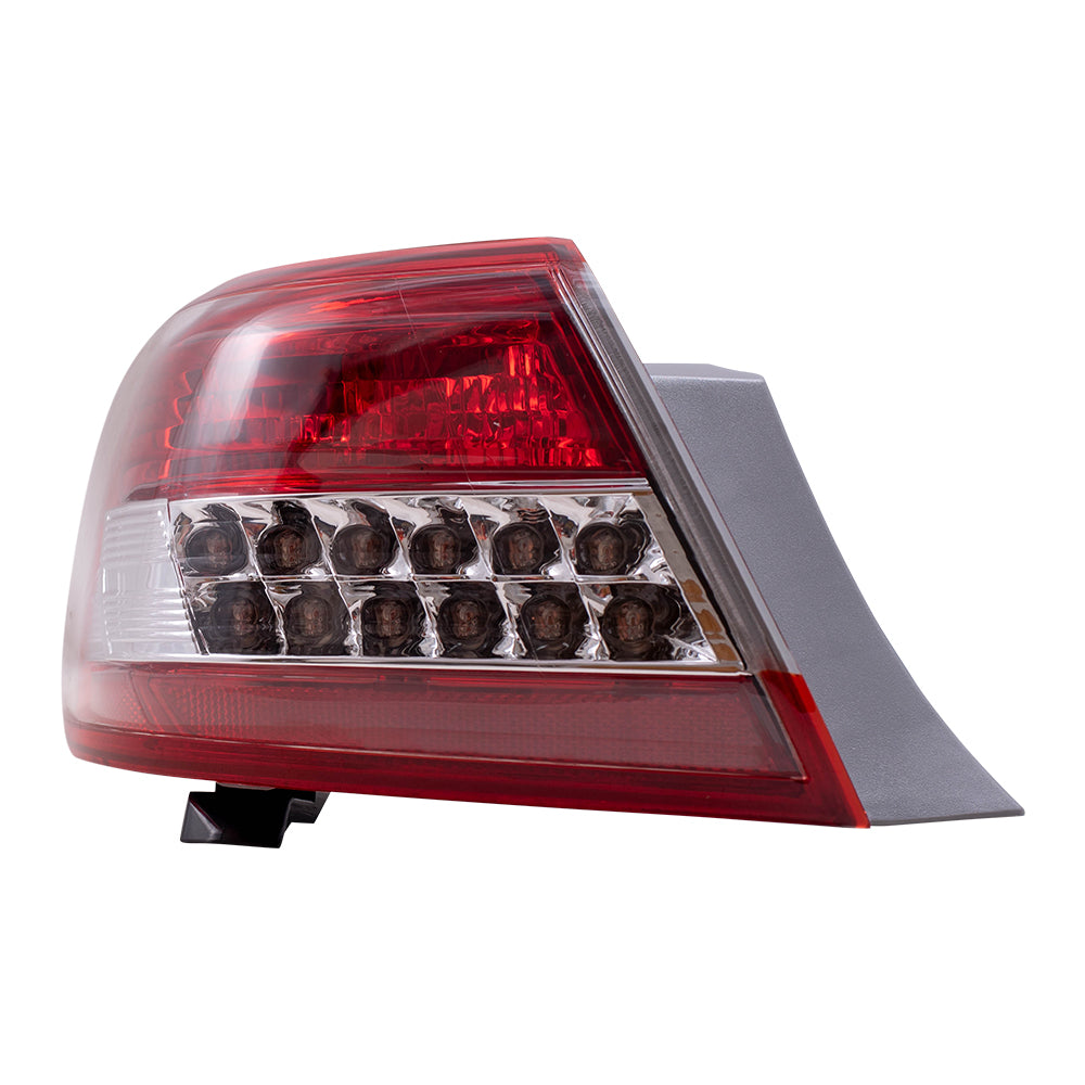 Brock Replacement Drivers Taillight Quarter Panel Mounted Tail Lamp Compatible with 10-11 Camry 8156133520