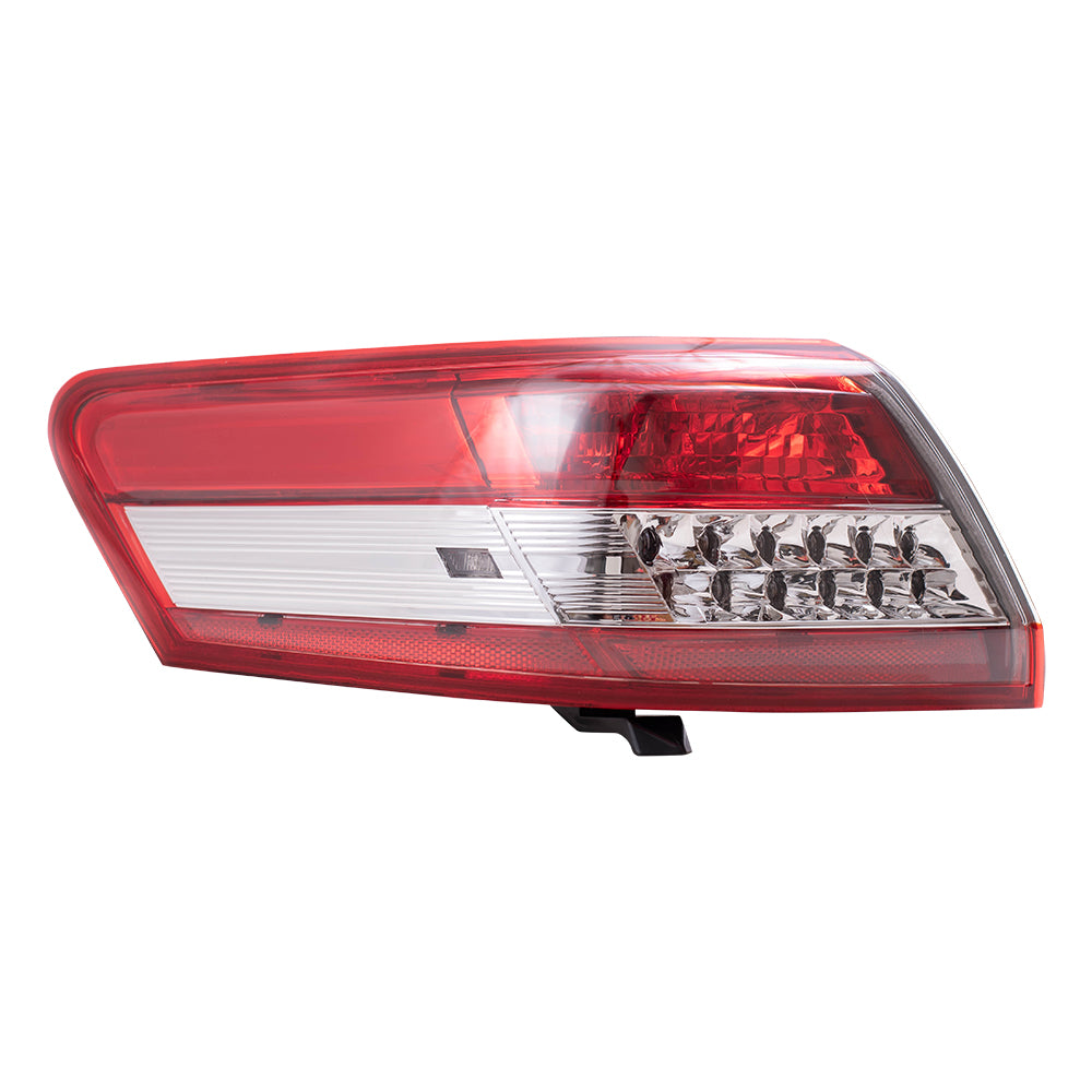 Brock Replacement Drivers Taillight Quarter Panel Mounted Tail Lamp Compatible with 10-11 Camry 8156133520
