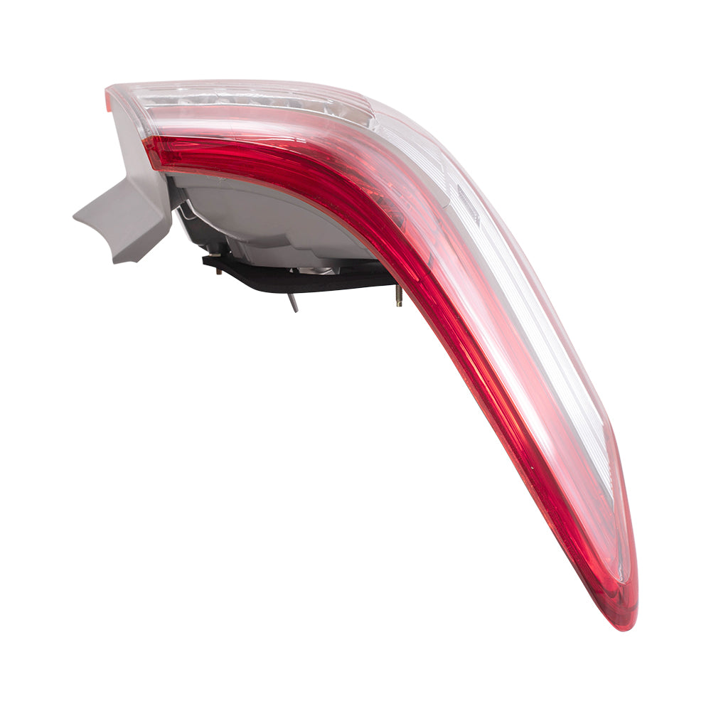 Brock Replacement Drivers Taillight Quarter Panel Mounted Tail Lamp Compatible with 10-11 Camry 8156133520