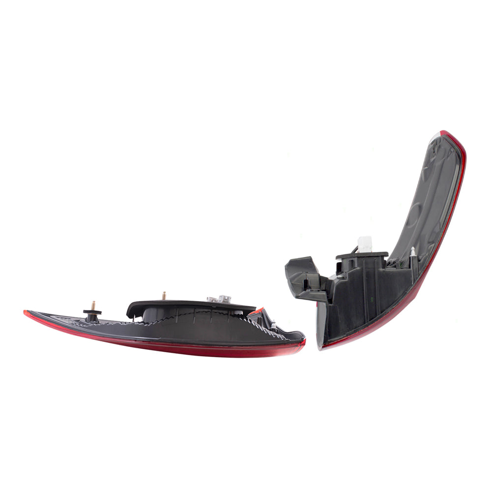 Brock Aftermarket Replacement Part Driver Side Tail Light Assemblies Quarter and Liftgate Mounted Compatible with Toyota 2015-2019 Toyota Sienna EXCEPT SE