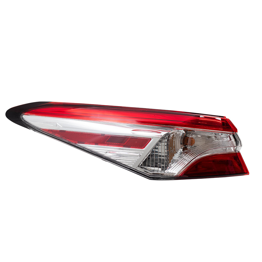 Brock Replacement Driver Side Tail Light Assembly Body Mounted Compatible with 2018-2020 Camry L/LE/TRD, 2020 Camry XSE W/TRD Package, 2018-2019 Camry Hybrid LE & 2020 Camry Hybrid SE