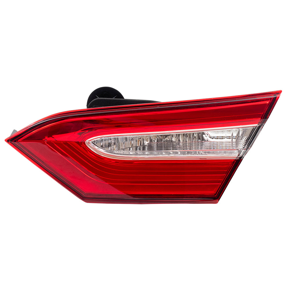 Brock Replacement Passenger Side Tail Light Assembly Lid Mounted Compatible with 2018-2020 Toyota Camry L/LE/TRD Built in North America ONLY