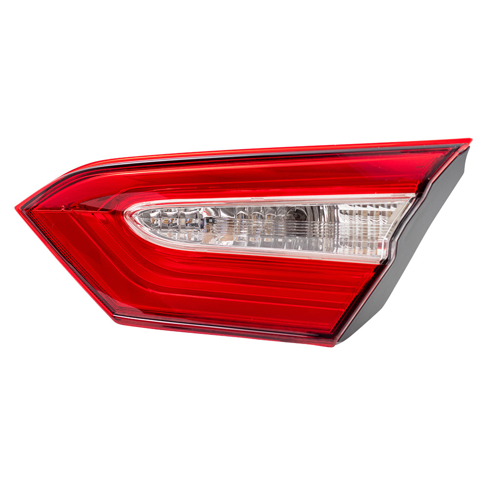 Brock Replacement Passenger Side Tail Light Assembly Lid Mounted Compatible with 2018-2020 Toyota Camry L/LE/TRD Built in North America ONLY