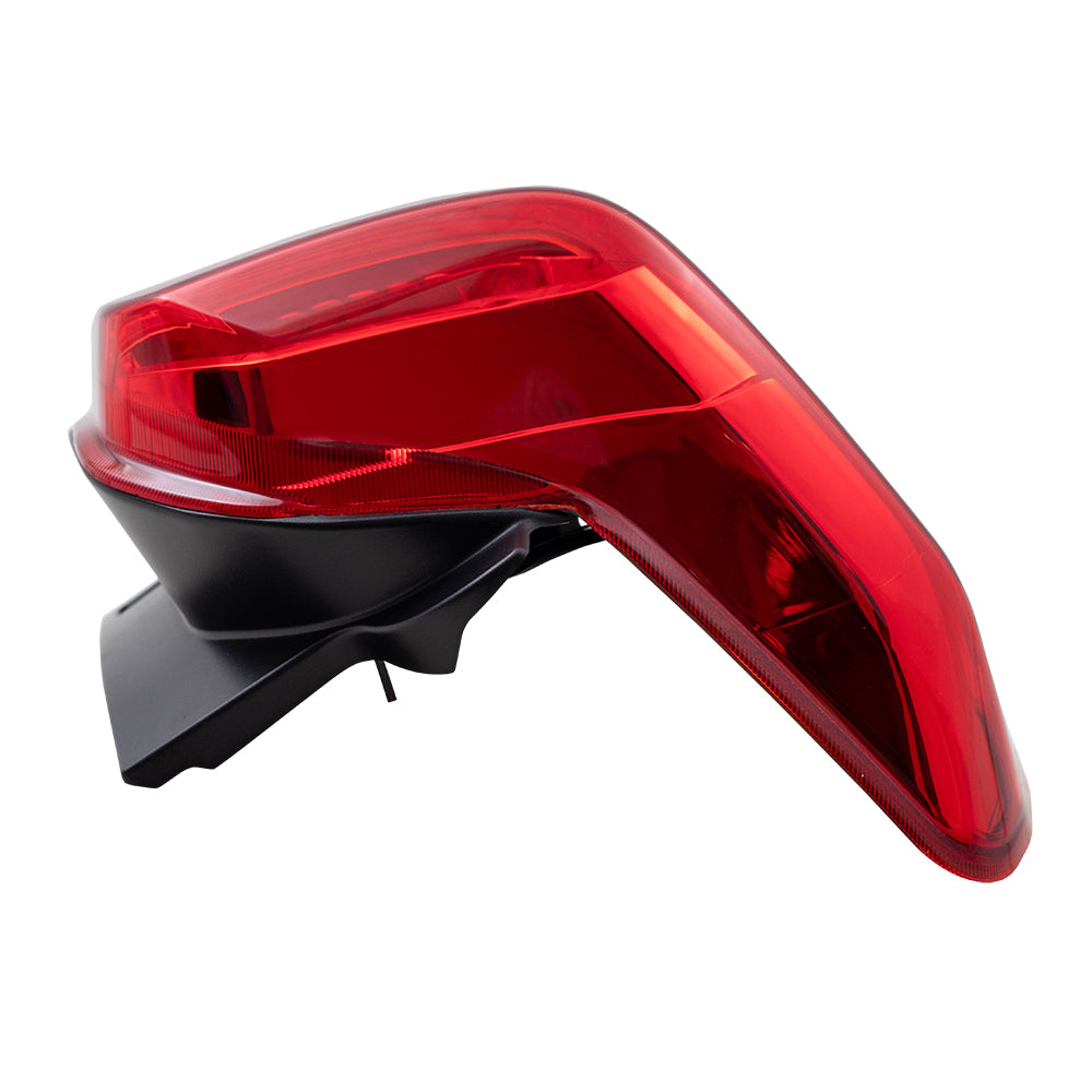 Brock Replacement Driver Tail Light with Smoked Bezel Compatible with 10-13 4Runner