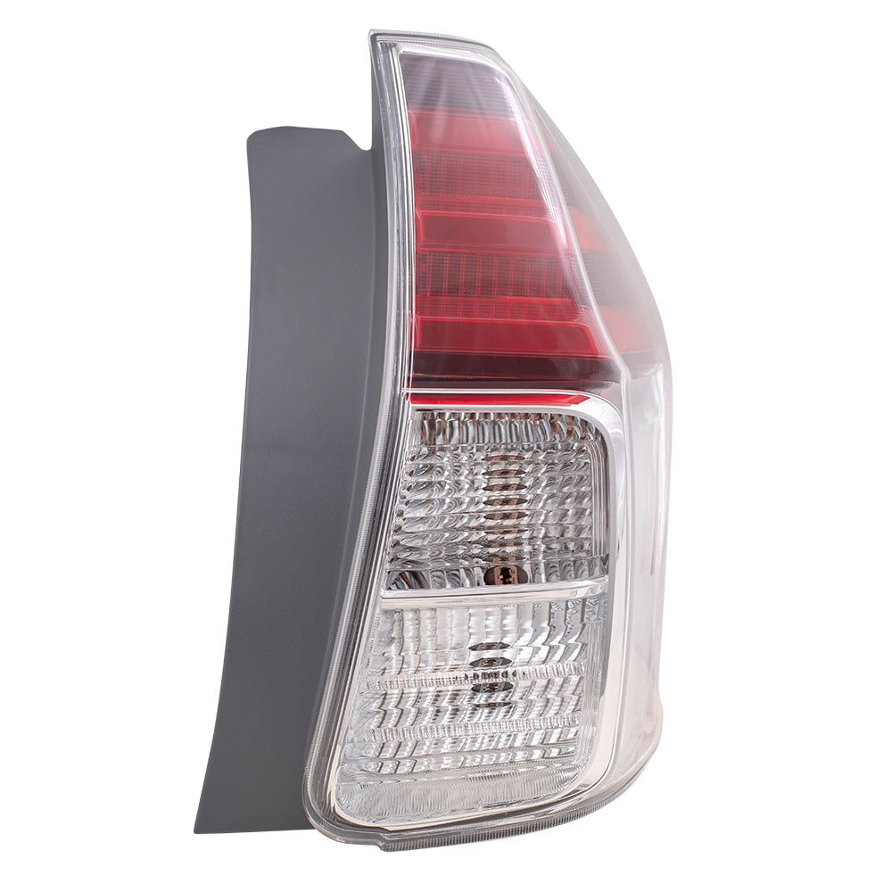 Brock Aftermarket Replacement Driver Left Passenger Right Combination Tail Light Assembly Set Compatible With 2015-2017 Toyota Prius v