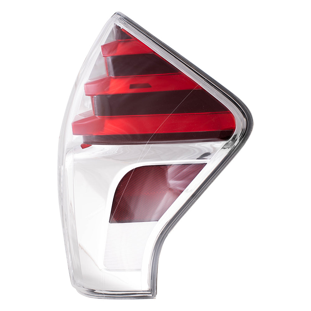 Brock Aftermarket Replacement Driver Left Passenger Right Combination Tail Light Assembly Set Compatible With 2015-2017 Toyota Prius v
