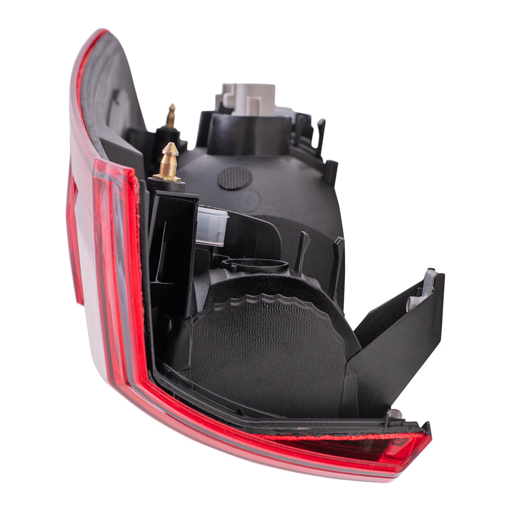 Tail Light for 2016-2023 Tacoma SR/SR5 Red Bezel-Smoked Back-Up Light 18-19 TRD 8156004181 Set TO2800203