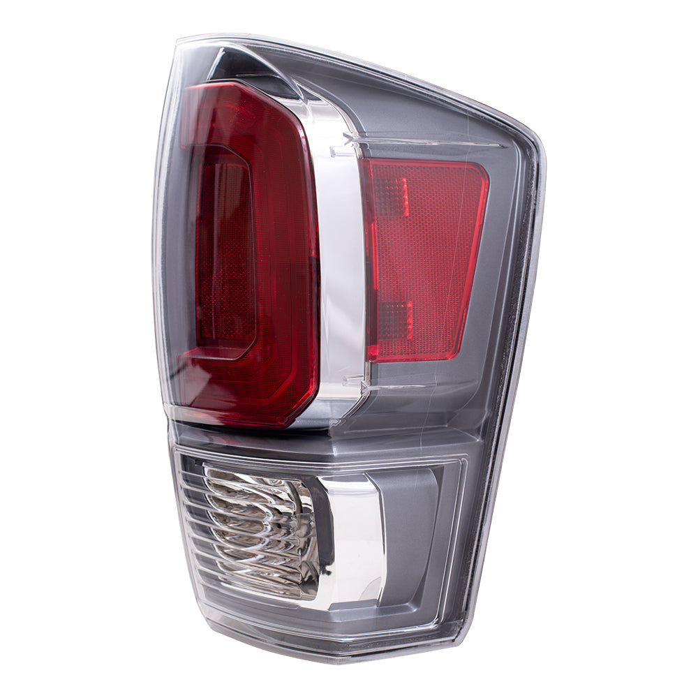 Brock Aftermarket Replacement Passenger Right Combination Tail Light Assembly Without Black Bezel Compatible With 2020-2023 Toyota Tacoma TRD