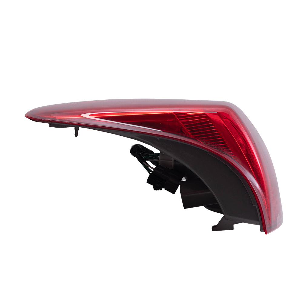 Brock Replacement Driver and Passenger Taillights Tail Lamps Compatible with 2010-2013 Tundra Pickup Truck 81560-0C090 81550-0C090