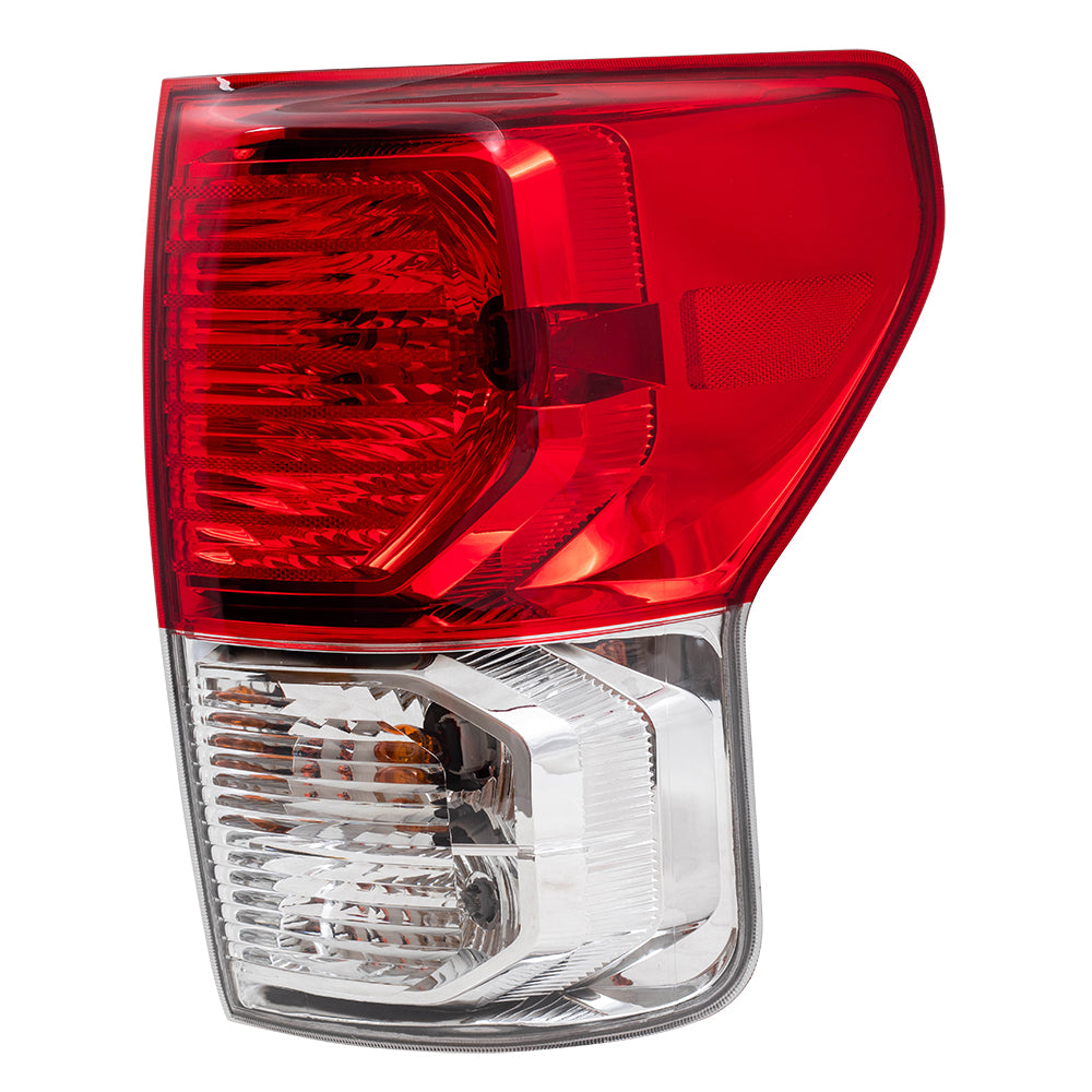 Brock Replacement Driver and Passenger Taillights Tail Lamps Compatible with 2010-2013 Tundra Pickup Truck 81560-0C090 81550-0C090