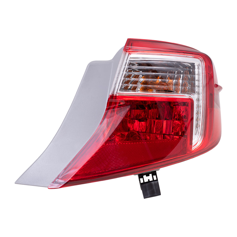 Brock Replacement Passengers Taillight Quarter Panel Mounted Tail Lamp Compatible with 12-14 Camry 81565-06470