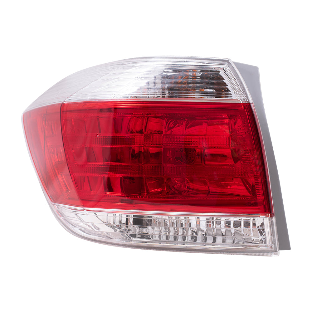 Brock Replacement Drivers Taillight Tail Lamp Compatible with 11-13 SUV 81560-0E070