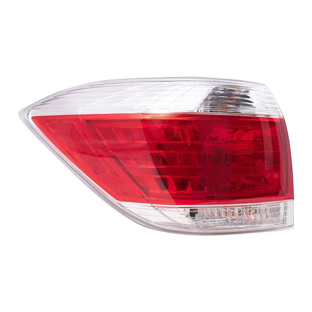 Brock Replacement Drivers Taillight Tail Lamp Compatible with 11-13 SUV 81560-0E070