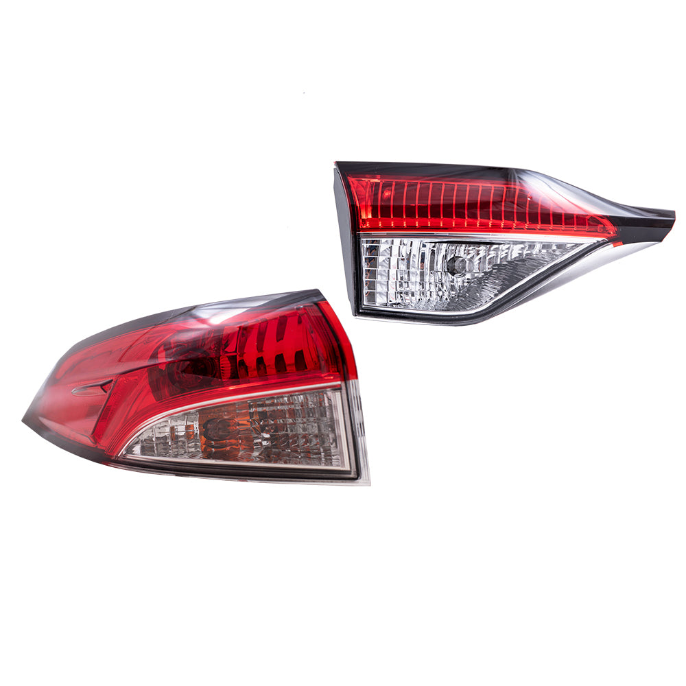 Brock 6222-0141LC2 Replacement Tail Light Assembly Set
