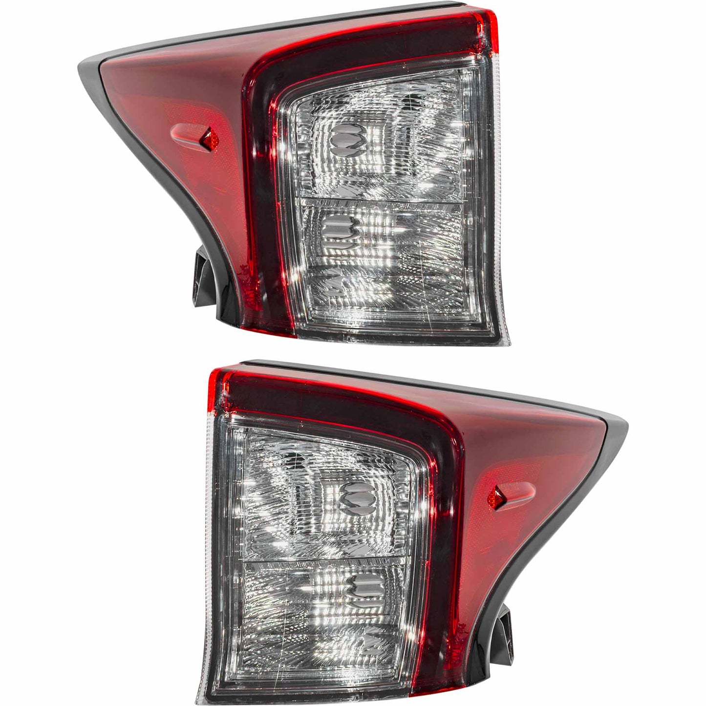 Brock Driver Left Passenger Right Combination Tail Light Assembly Body Mounted Set Compatible with 2019-2022 Toyota Prius 6222-0145LR