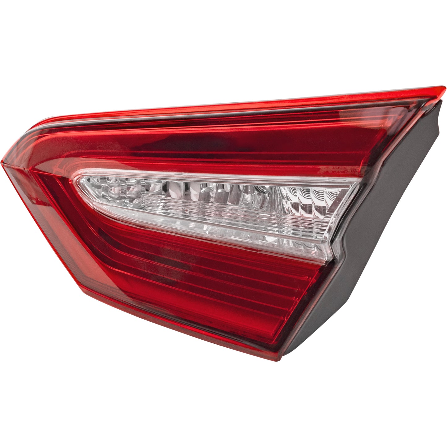 Brock Passenger Right Combination Tail Light Assembly With Clear Back-Up Lens Lid Mounted Compatible With 2018-2019 Toyota Camry Japan Built LE 6222-0146R