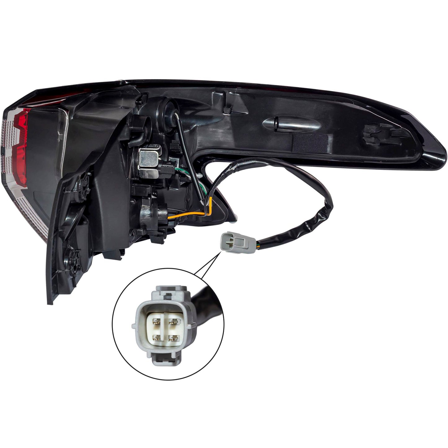 Brock Driver Side Left LED Combination Tail Light Assembly Body Mounted Compatible with 2023-2025 Toyota Sienna LE/XLE/Woodland 6222-0148L