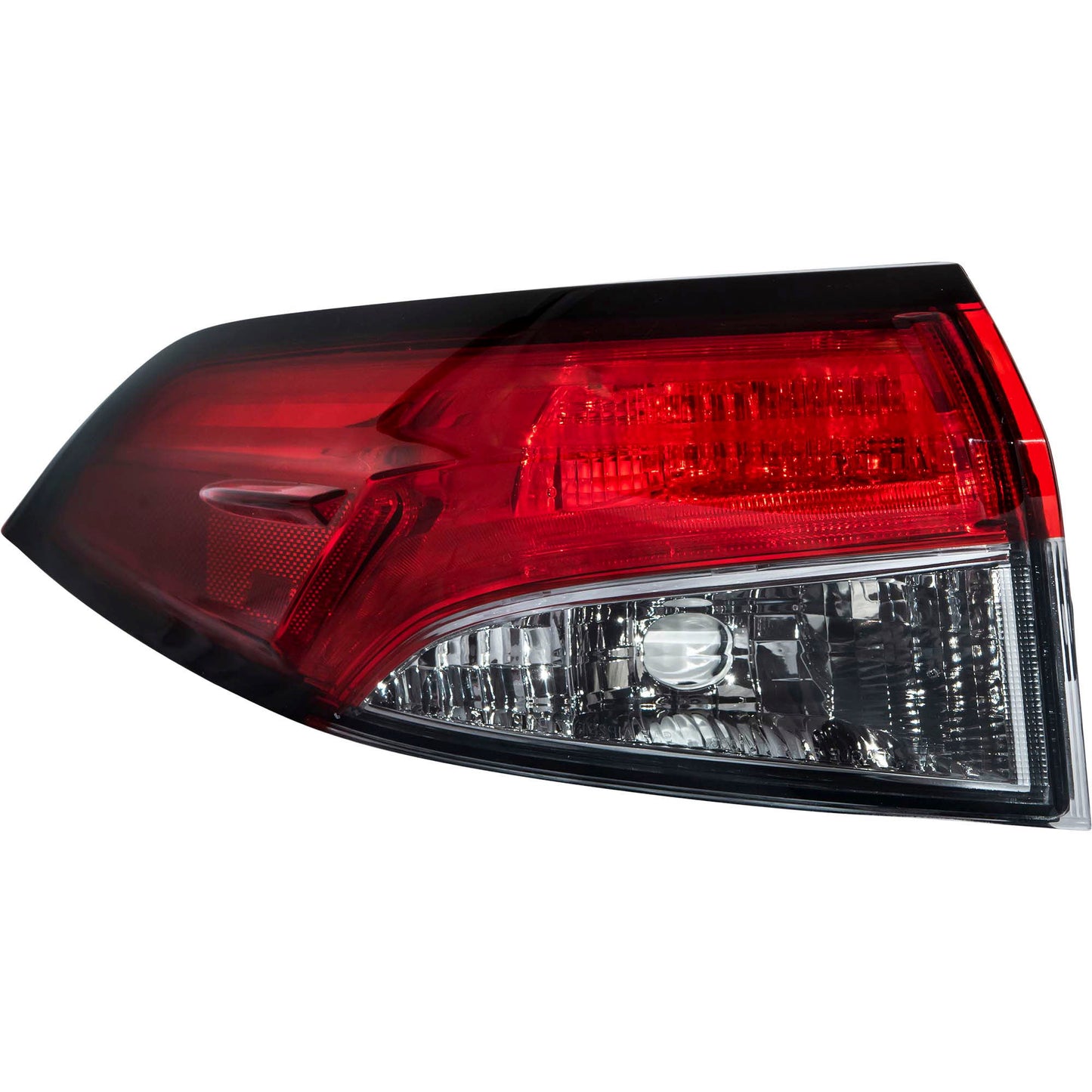 Brock Driver Left LED Tail Light With Smoked Signal Lens Body Mounted Compatible with 2020-2023 Toyota Corolla Sedan XLE/XSE 2023 Toyota Corolla Hybrid XLE/XSE 6222-0150L
