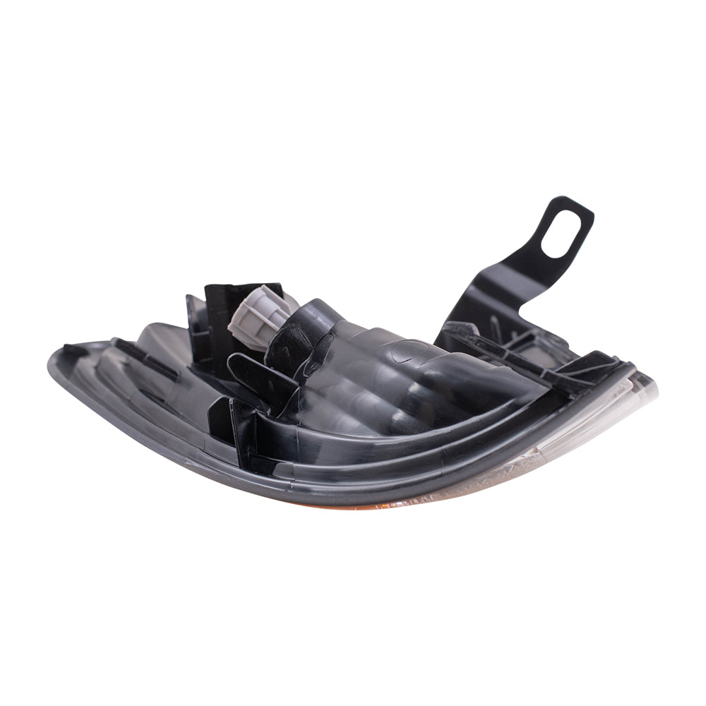 Brock Replacement Drivers Park Signal Corner Marker Light Lamp with Gray Trim Compatible with 2001-2004 Tacoma Pickup Truck 8162004070