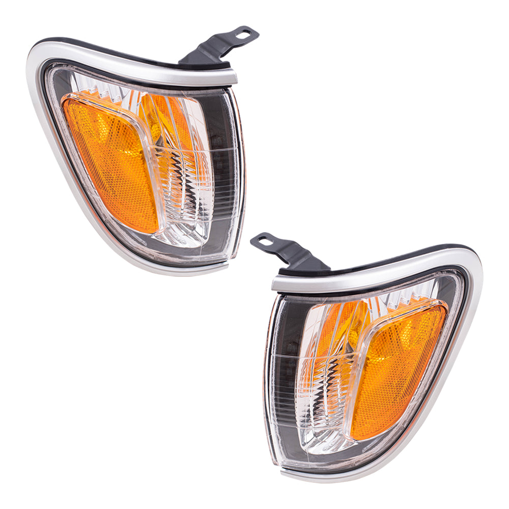Park/Signal/Side Marker for 2001-2004 Tacoma Silver Trim for 8162004090B0 Set TO2520162