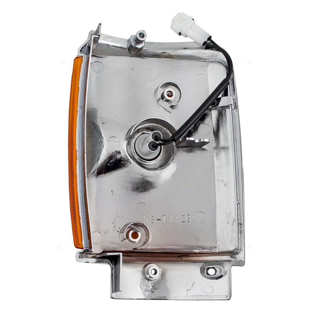 Park/Signal/Side Marker for 1987-1988 Pickup 4WD Fender Mounted Chrome Trim for 1987-1989 4Runner 8161089168 Right TO2521121
