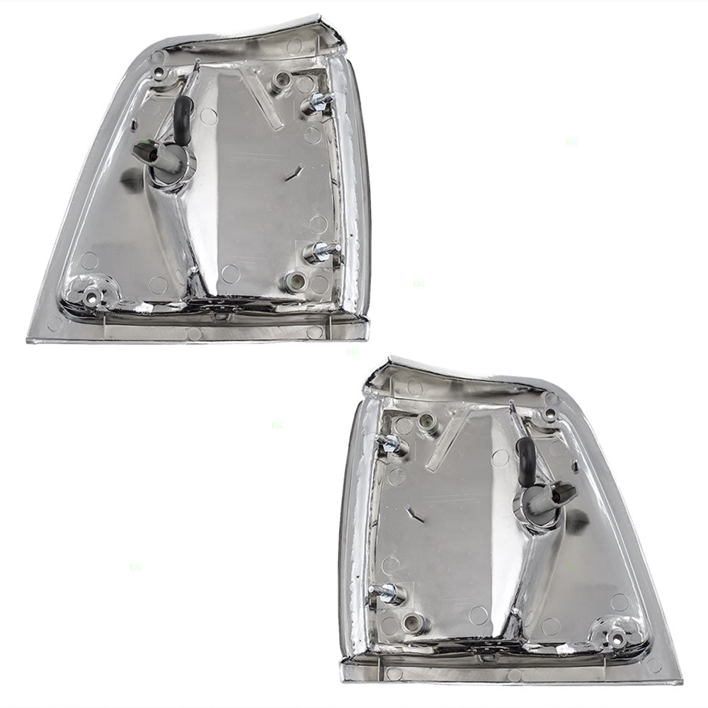 Park/Signal/Side Marker for 1992-1995 Pickup 2WD Chrome Trim for 8162035100 Set TO2520127
