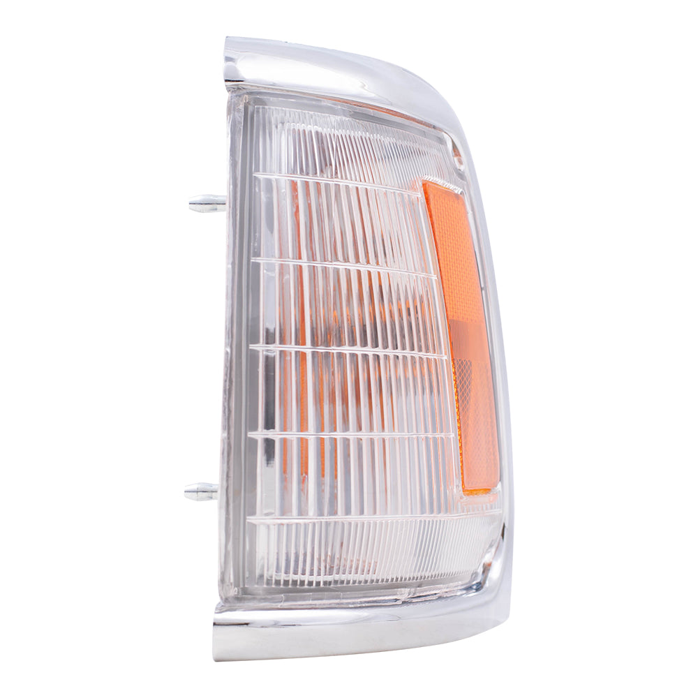 Park/Signal/Side Marker for 1989-1991 Pickup 2WD Chrome Trim for 8162089177 Left TO2520122