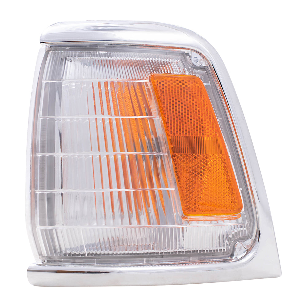 Park/Signal/Side Marker for 1989-1991 Pickup 2WD Chrome Trim for 8162089177 Left TO2520122