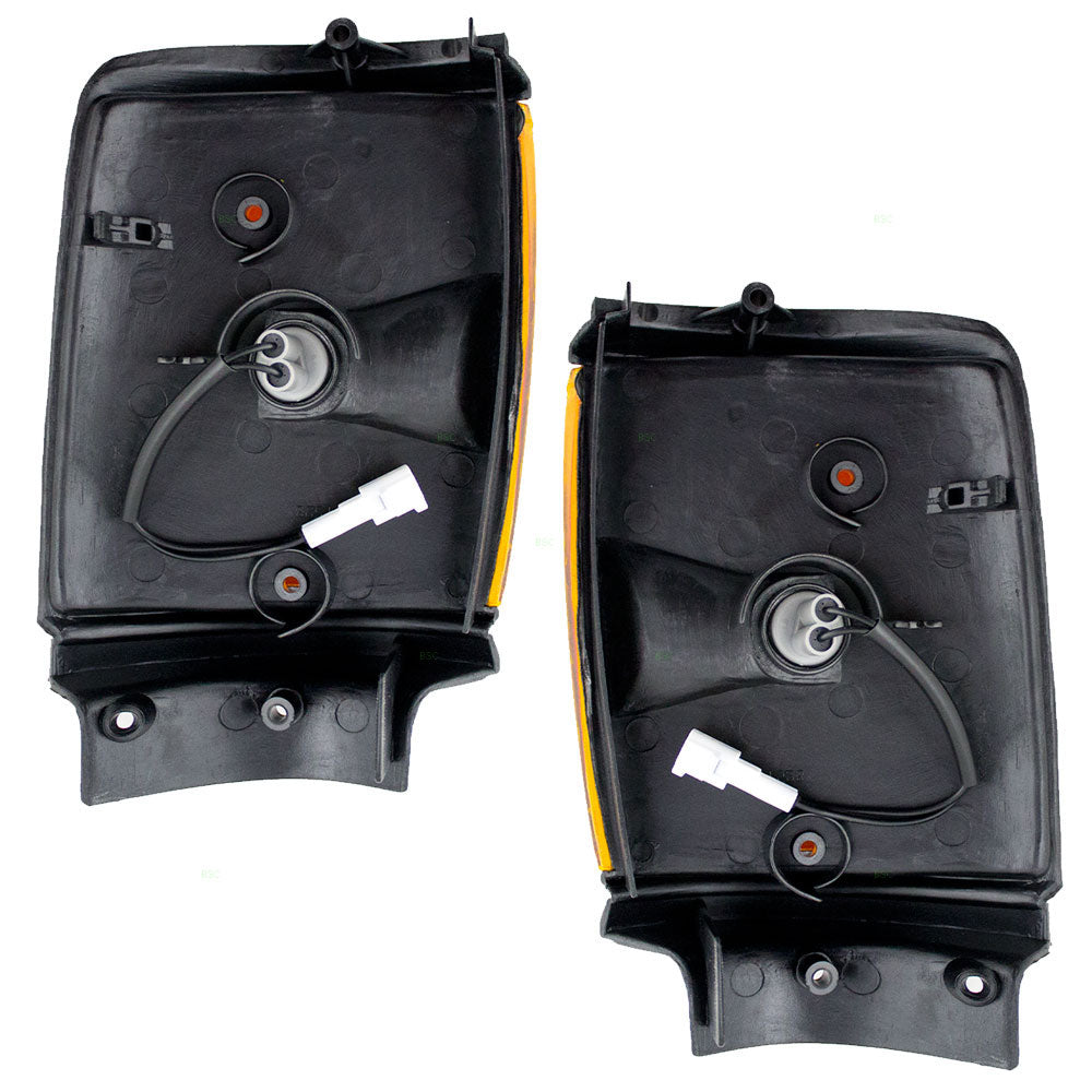 Park/Signal/Side Marker for 1987-1988 Pickup 2WD Black Trim Fender Mounted for 8162089162 Set TO2520115