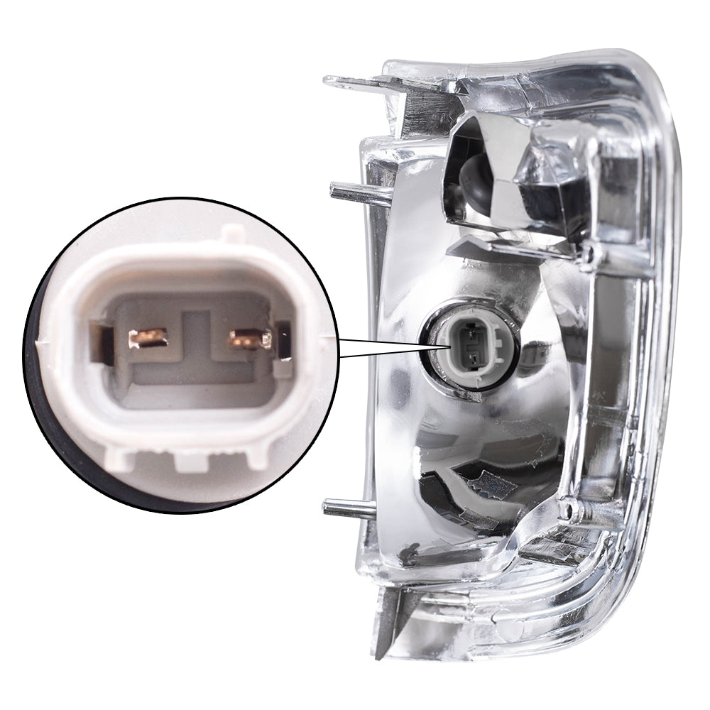 Park/Signal/Side Marker for 1995-1996 Tacoma 2WD Chrome Trim for 8162004020 Set TO2520142