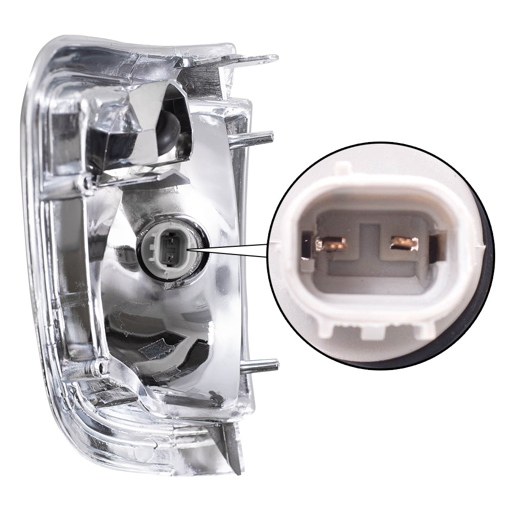Park/Signal/Side Marker for 1995-1996 Tacoma 2WD Chrome Trim for 8162004020 Left TO2520142