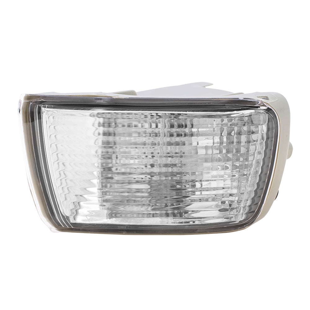 Brock Replacement Drivers Park Signal Front Marker Light Lamp Lens Compatible with 03-05 SUV 81521-35401