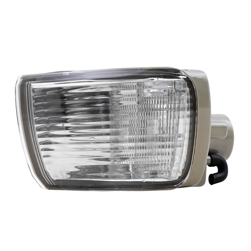 Brock Replacement Drivers Park Signal Front Marker Light Lamp Lens Compatible with 03-05 SUV 81521-35401