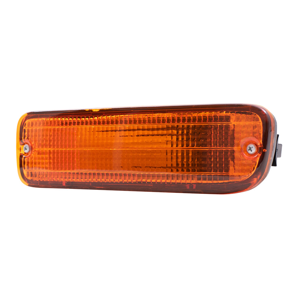 Brock Replacement Drivers Signal Front Marker Light Lamp Compatible with 1995-2000 Pickup Truck 8152035110