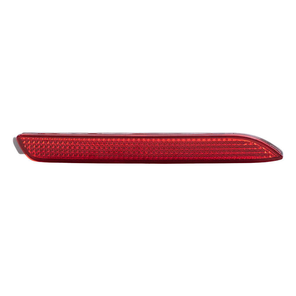 Brock Driver and Passenger Rear Bumper Reflector Compatible with 2009-2021 Toyota 81920-08010