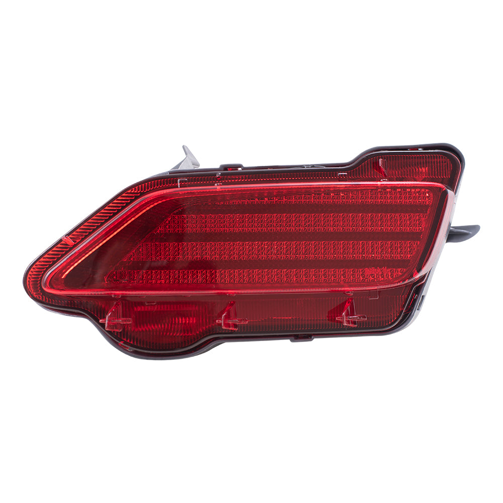 Brock Replacement Pair Set Rear Bumper Reflector Light Lamp Units Compatible with 2013-2015 RAV4 81490-0R010 81480-0R020