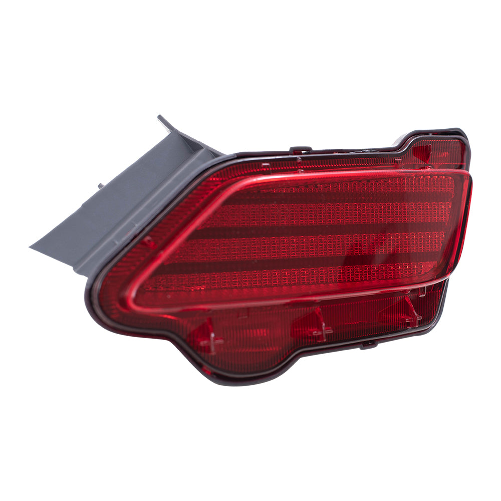 Brock Replacement Passengers Rear Bumper Reflector Light Lamp Unit Compatible with 13-15 RAV4 81480-0R020 TO1185107