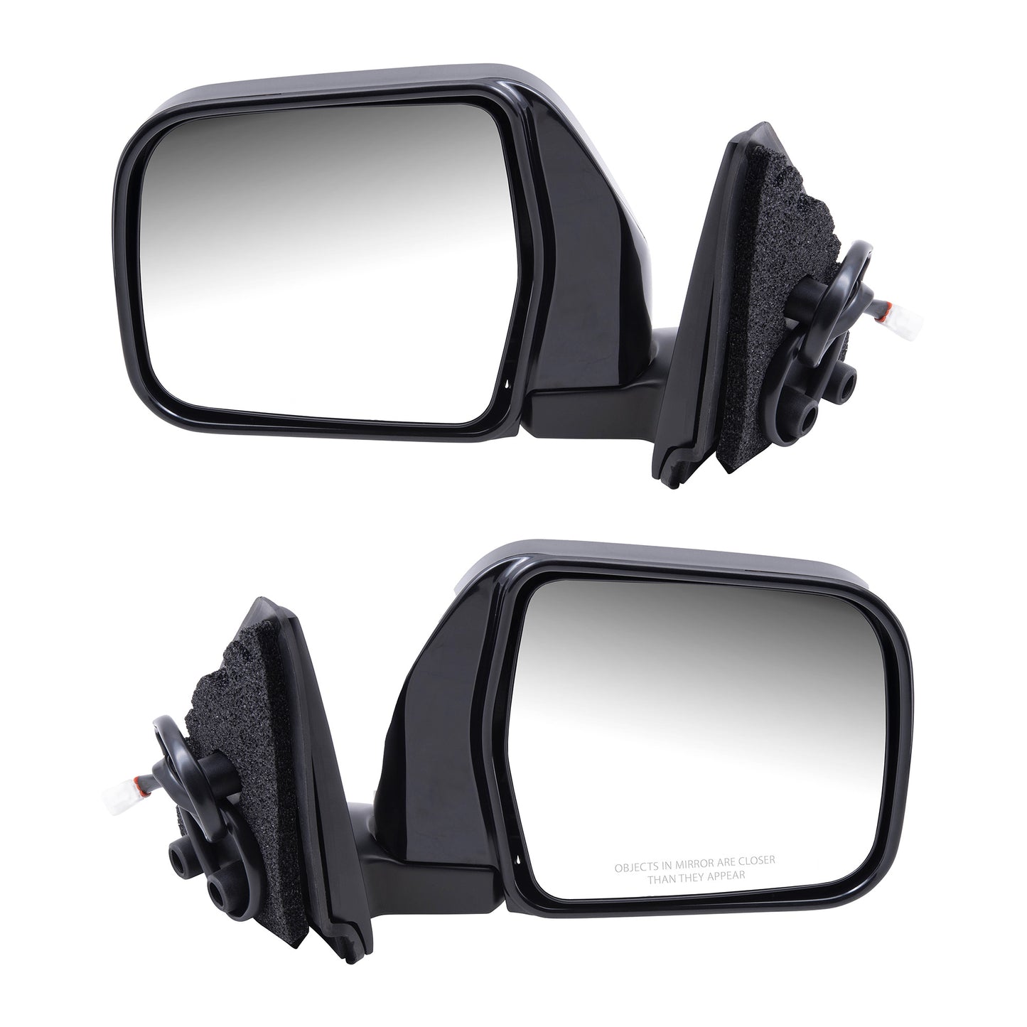 Driver and Passenger Power Side View Mirrors with Chrome Replacement for Toyota 8794034030 8791034040