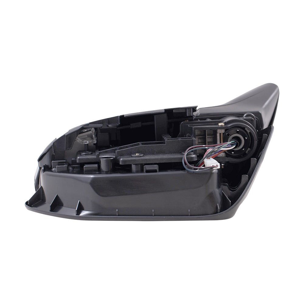 Brock Aftermarket Replacement Driver Left Power Mirror With Heat-Signal-Blind Spot Detection Without Camera Paint To Match Black Compatible With 2018-2021 Toyota Camry