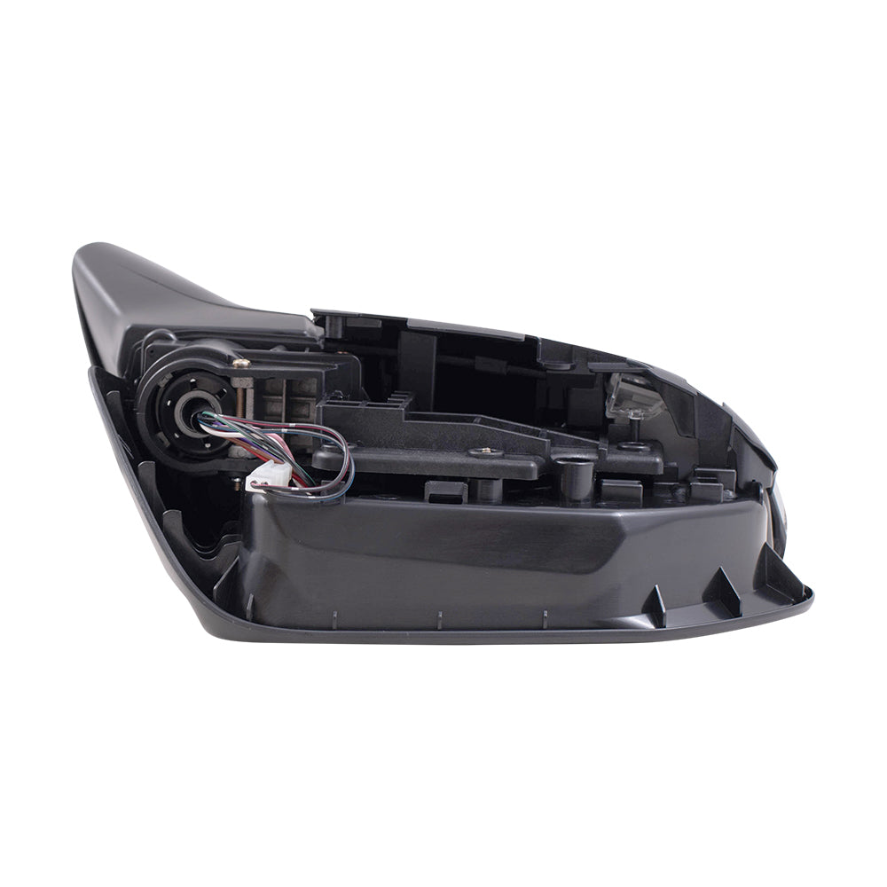 Brock Aftermarket Replacement Passenger Right Power Mirror With Heat-Signal-Blind Spot Detection Without Camera Paint To Match Black Compatible With 2018-2021 Toyota Camry