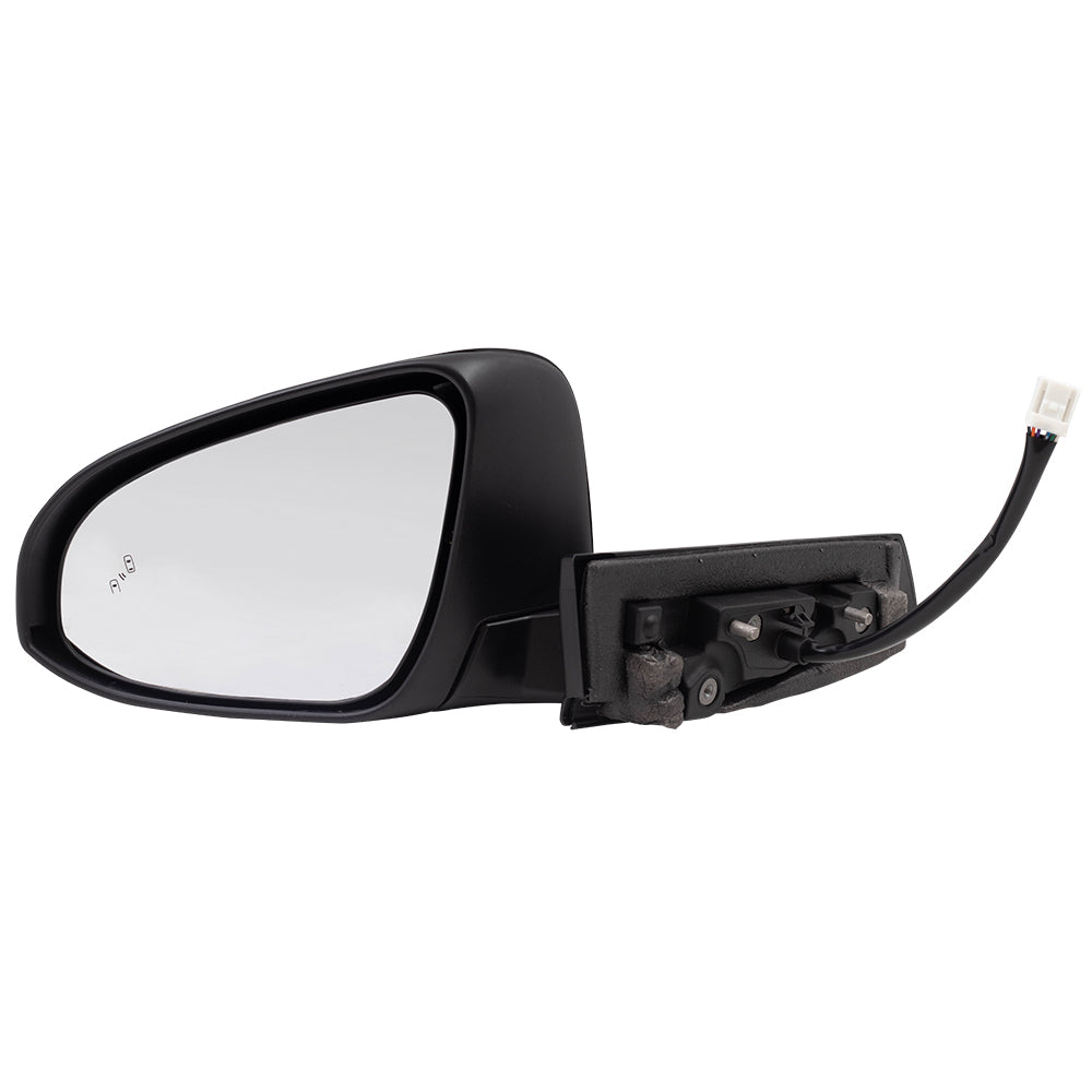 Brock Replacement Drivers Power Folding Heated Signal Blind Spot Detection Side View Mirror Compatible with 2018 C-HR 87940-F4060 87945-0F911 87940F4060 879450F911