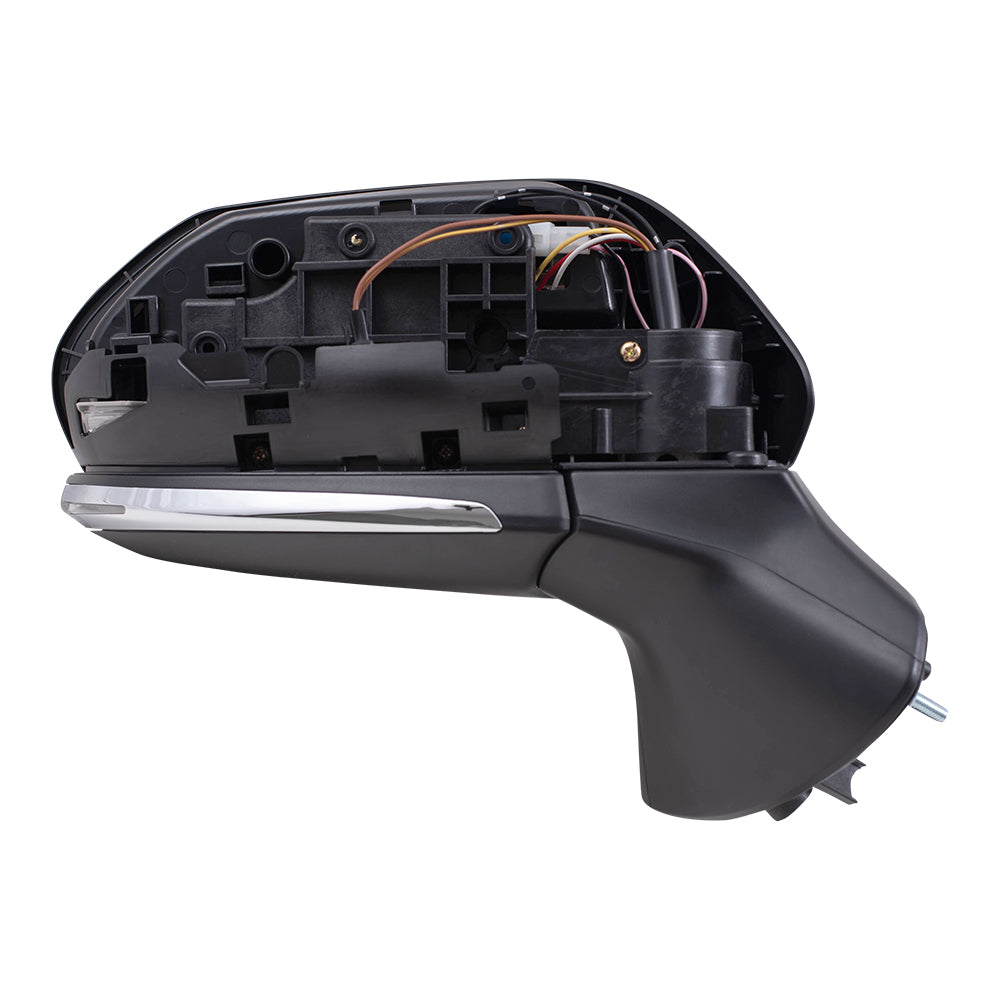 Brock Replacement Driver & Passenger Side Power Mirrors Paint to Match Black with Heat, Signal and Blind Spot Detection W/O Memory, Camera and Auto Dim Compatible with 2019-2020 Toyota Avalon