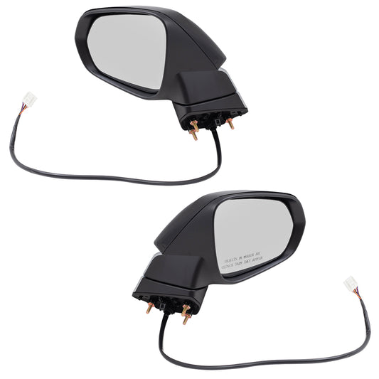 Power Mirror for 2016-2019 RX350 Canada Built Turn Signal Indicator Memory Heated Manual Fold for 2018-2019 RX450h for 2018-2019 RX350L 879400E230C0 Set LX1320154