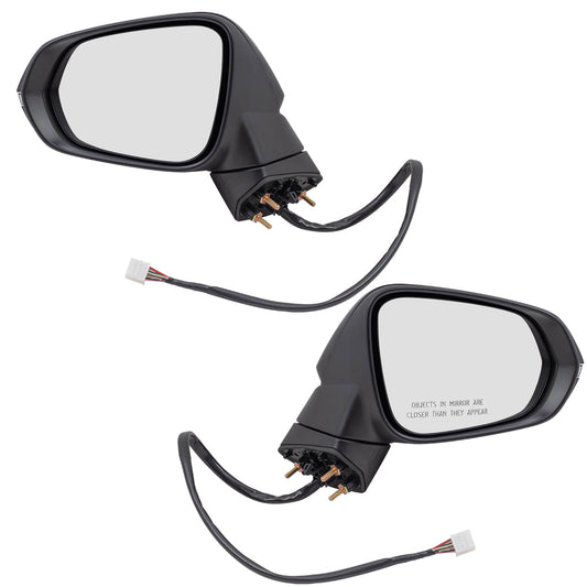 Power Mirror for 2016-2019 RX350 Canada Built Turn Signal Indicator Memory Heated Power Fold for 2018-2019 RX450h for 2018-2019 RX350L 879400E241C0 Set LX1320158