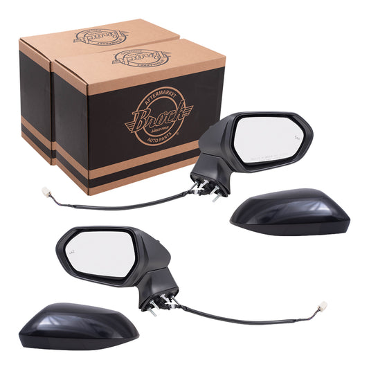 Power Mirror for 2019-2024 Corolla Japan Built Blind Spot Detection Turn Signal Indicator Heated 8794012G10 Set TO1320395